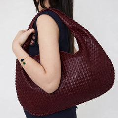 Woven Hobo Shoulder Bag