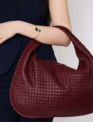 Woven Hobo Shoulder Bag – Red Carpet