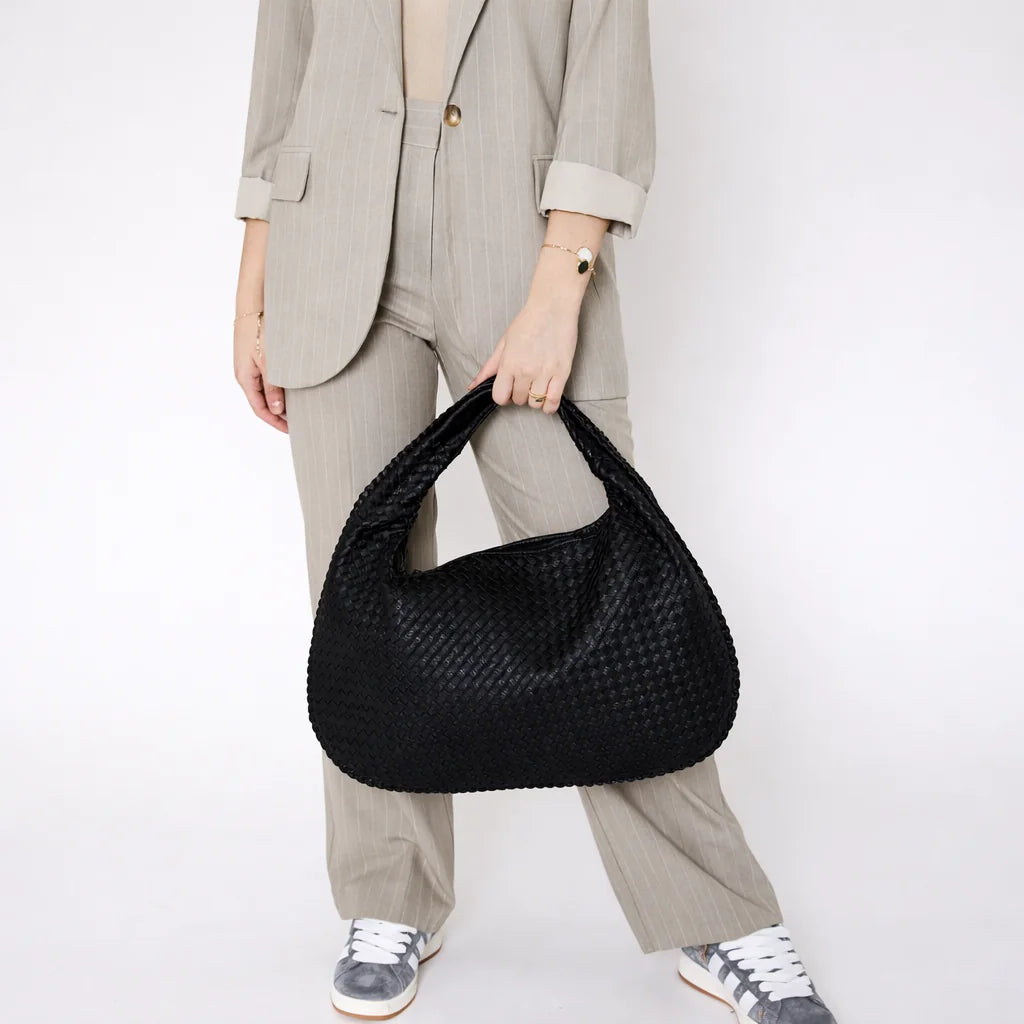 Woven Hobo Shoulder Bag