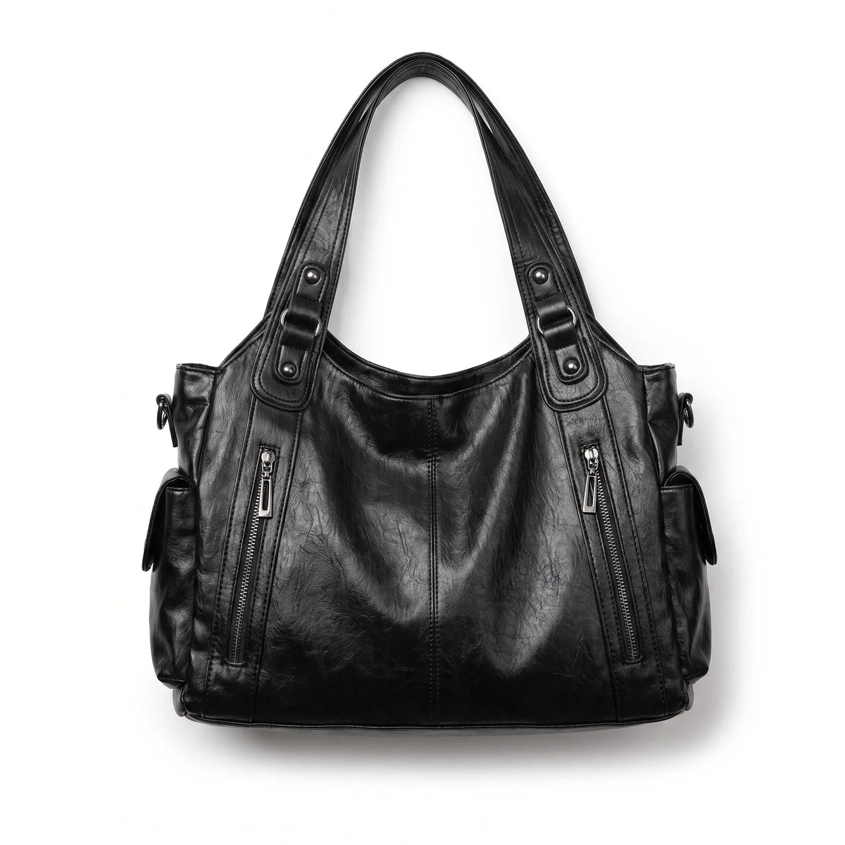 Slouchy Shoulder Bag – Black