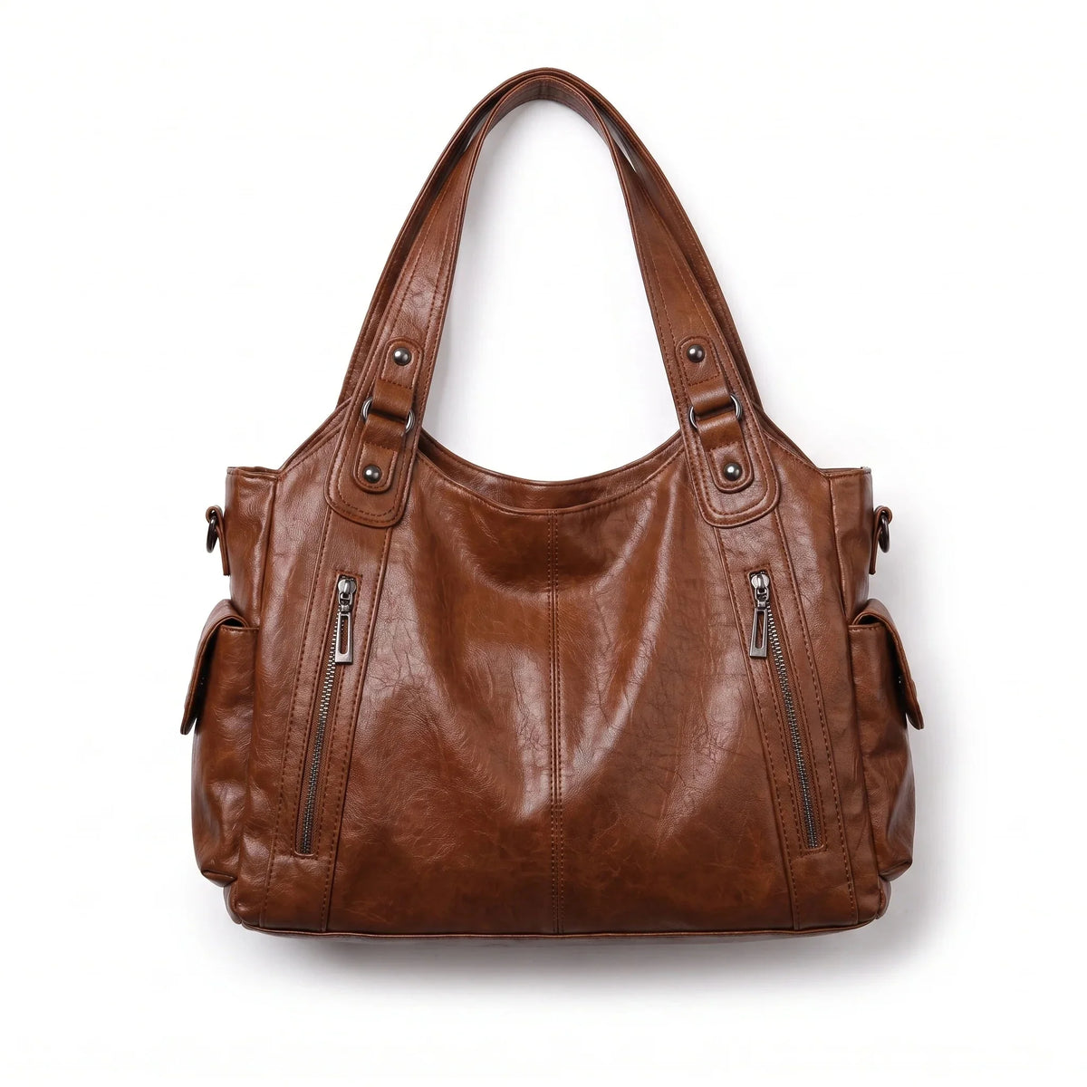 Slouchy Shoulder Bag – Brown