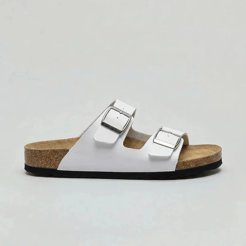 Double-Strap Buckle Sandals