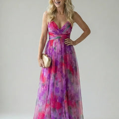 Soft Wrap Maxi Dress – Pink