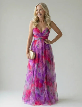 Soft Wrap Maxi Dress – Pink