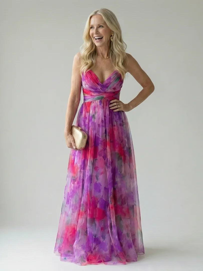 Soft Wrap Maxi Dress – Pink