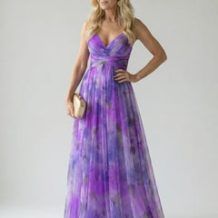 Soft Wrap Maxi Dress – Purple