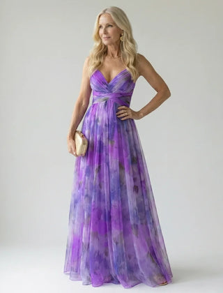 Soft Wrap Maxi Dress – Purple