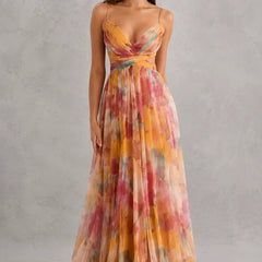 Soft Wrap Maxi Dress – Orange