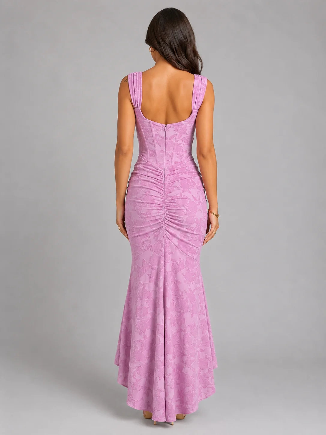 Corset Fishtail Maxi Dress