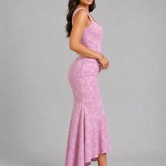 Corset Fishtail Maxi Dress