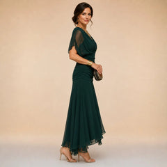 Elegant Ruched Maxi Dress