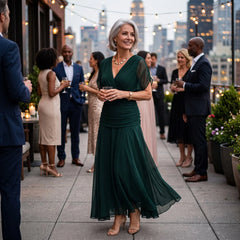 Elegant Ruched Maxi Dress