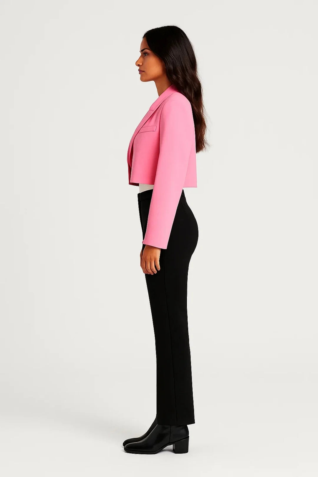 Cropped Tailored Blazer